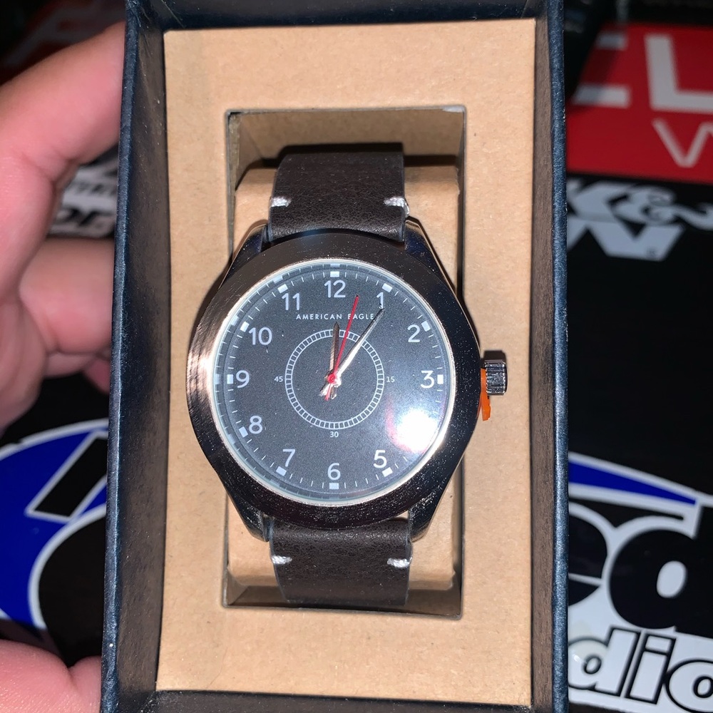 American Eagle Leather Watch